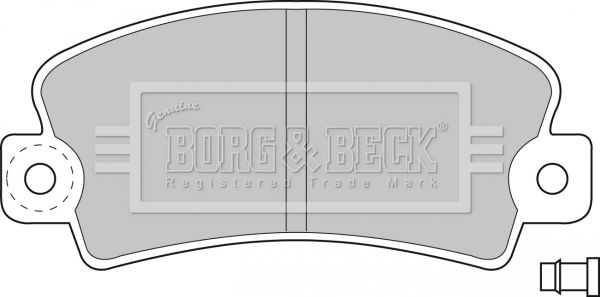 BORG & BECK Комплект тормозных колодок, дисковый тормоз BBP1036